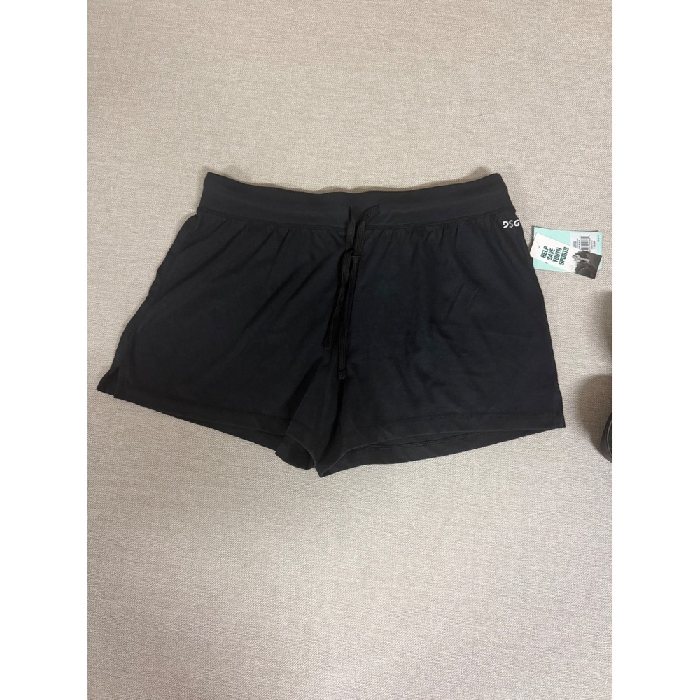 DSG Womens Mid Rise Core Opp Shorts‎ Pure Black 3 Inch Inseam DSW39123 New